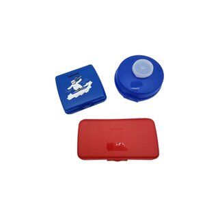 Tupperware set of 3 Sandwich Keepers Bagel Sub Regular